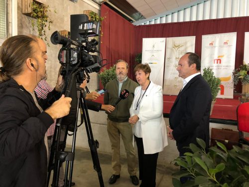 Autoridades en la inauguración de la Cata de Vinos de Moriles