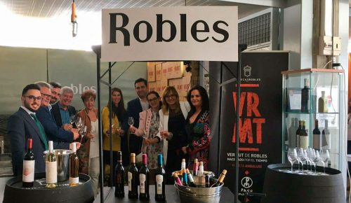 Stand de Bodegas Robles en la XXI Cata de vino de Moriles 2019