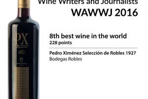 Pedro Ximénez Selección de Robles 1927, eighth best wine in the world.