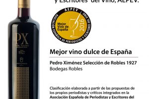 Mejor vino dulce de España 2016: Pedro Ximénez Selección de Robles 1927.