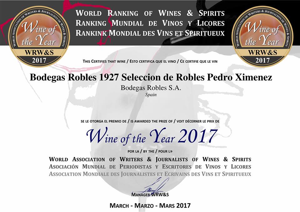 Pedro Ximénez Selección de Robles 1927