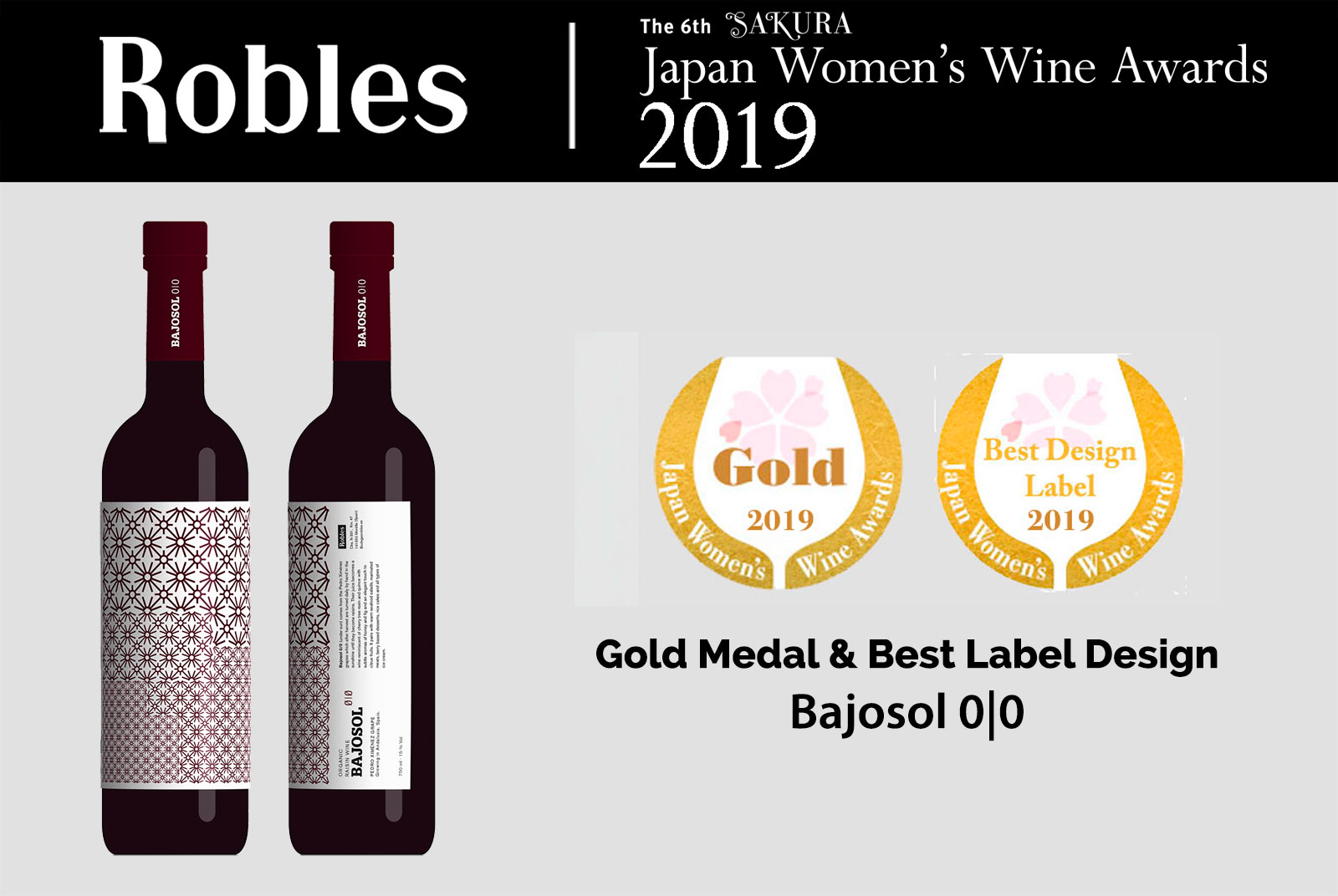 Medalla de Oro y Mejor Diseño para Bajosol 0|0 en Sakura 2019
