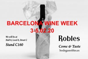 Bodegas Robles confirma su asistencia a la primera edición de la Barcelona Wine Week